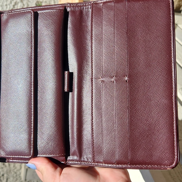 Louis Vuitton Denim Trifold Wallet in Red/Bordeaux - Picture 5 of 14
